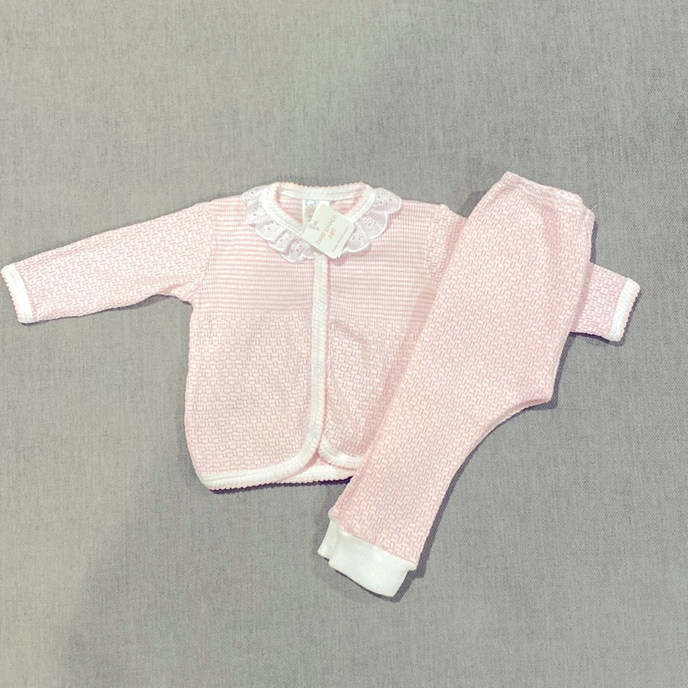 Infant two piece set, size 3-6 months. Never worn with tags.